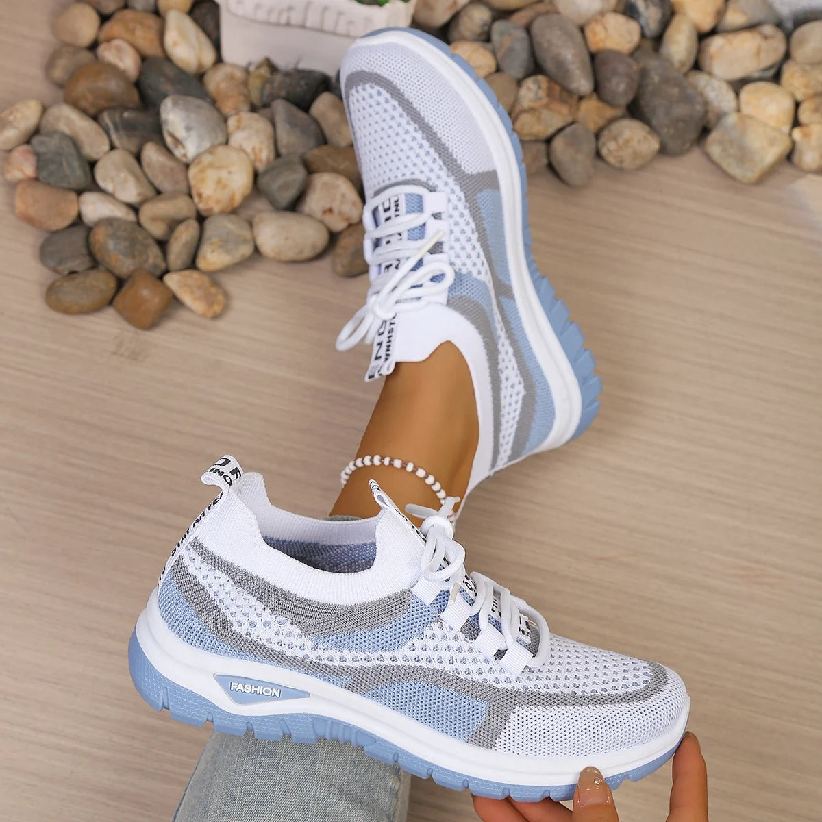 Zapatillas Bicolor de Lona para Mujer – Casual y Cómodas para el Día a Día