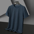 Camiseta Waffle para Hombre Manga Corta Casual de Verano