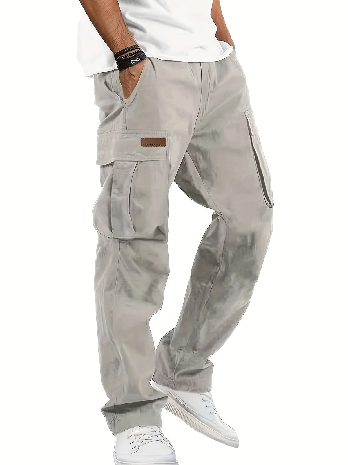 Pantalón Cargo Multipocket para Hombre – Estilo Americano, Corte Recto y Holgado