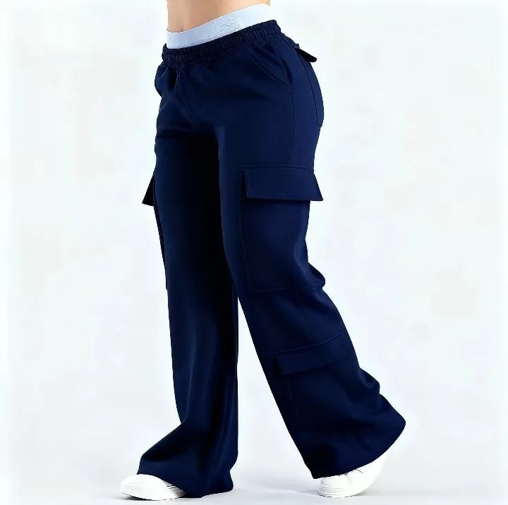 Pantalón Casual Recto de Mujer con Bolsillos - Primavera/Verano