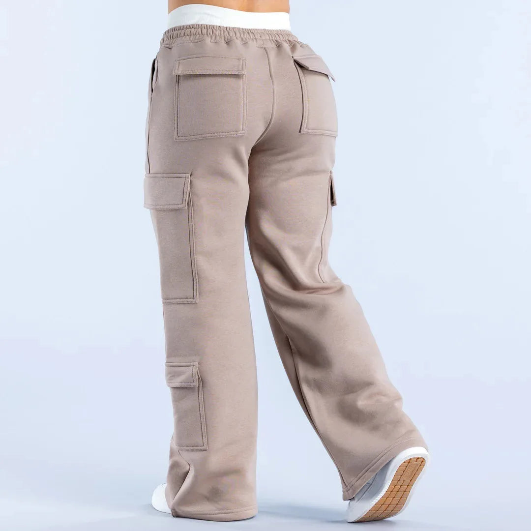 Pantalón Casual Recto de Mujer con Bolsillos - Primavera/Verano