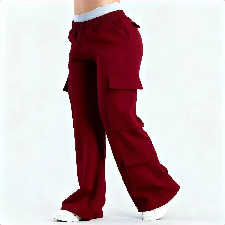 Pantalón Casual Recto de Mujer con Bolsillos - Primavera/Verano