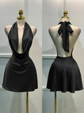 Vestido de Satén Elegante para Mujer - Escote Halter