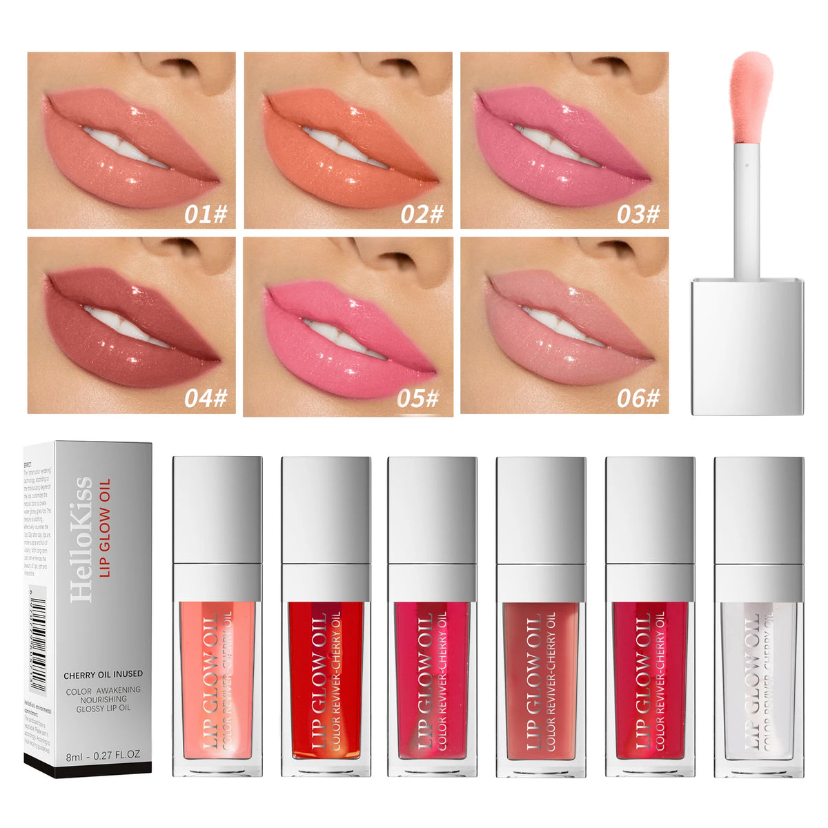 Aceite Labial Crystal Jelly – Gloss Hidratante y Voluminizador con Efecto Glow