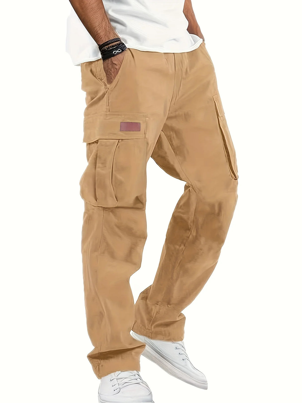 Pantalón Cargo Multipocket para Hombre – Estilo Americano, Corte Recto y Holgado