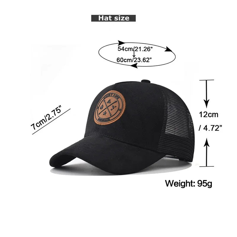 Gorra de Béisbol Unisex de Malla Transpirable, Ajustable y Ligera