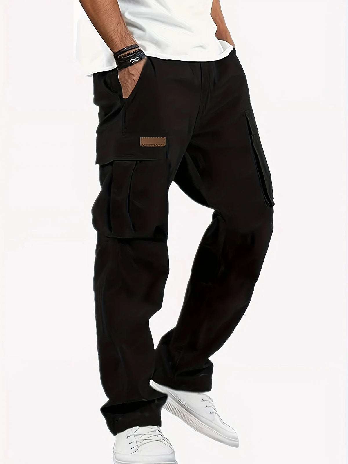Pantalón Cargo Multipocket para Hombre – Estilo Americano, Corte Recto y Holgado