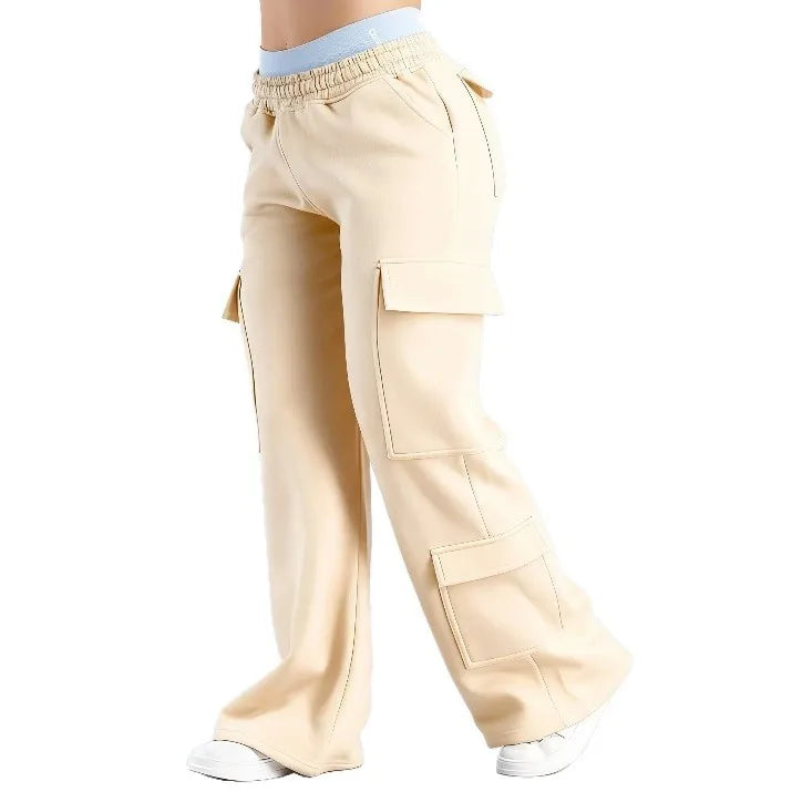 Pantalón Casual Recto de Mujer con Bolsillos - Primavera/Verano